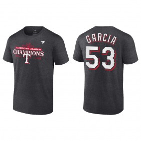 Men's Adolis Garcia Texas Rangers Charcoal 2023 American League Champions T-Shirt