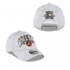 Men's Arizona Diamondbacks Gray 2023 National League Champions Locker Room 9FORTY Adjustable Hat