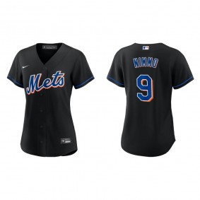 Women's New York Mets Brandon Nimmo Black Replica Alternate Jersey