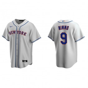 Men's New York Mets Brandon Nimmo Gray Replica Road Jersey