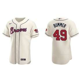 Atlanta Braves Aaron Bummer Cream Authentic Alternate Jersey