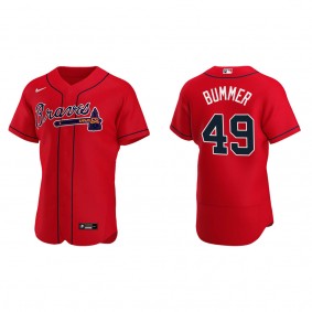 Atlanta Braves Aaron Bummer Red Authentic Alternate Jersey