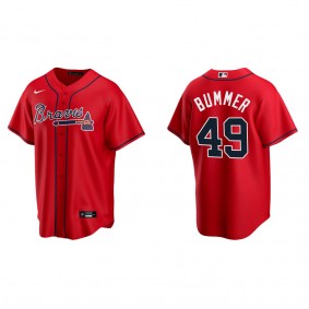 Atlanta Braves Aaron Bummer Red Replica Alternate Jersey