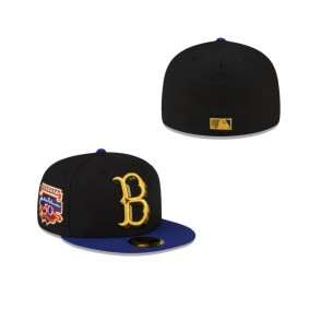 Brooklyn Dodgers Just Caps Black Crown 59FIFTY Fitted Hat