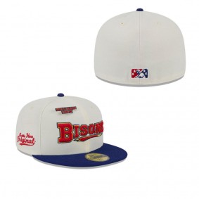 Men's Buffalo Bisons White Big League Chew Original 59FIFTY Fitted Hat