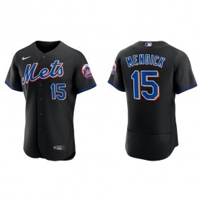 Men's New York Mets Danny Mendick Black Authentic Alternate Jersey