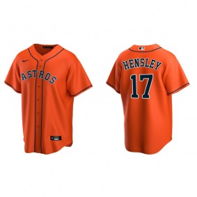 Men's Houston Astros David Hensley Orange Replica Alternate Jersey