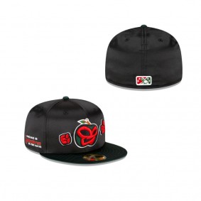 Fort Wayne Tincaps Black Satin 59FIFTY Fitted Hat