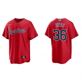 Cleveland Guardians Alfonso Rivas Red Replica Jersey