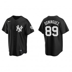 Men's Jasson Dominguez New York Yankees Black Replica Fashion Jersey