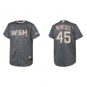 Youth Washington Nationals Joey Meneses Gray City Connect Replica Jersey