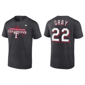 Men's Jon Gray Texas Rangers Charcoal 2023 American League Champions T-Shirt