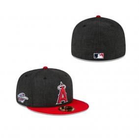 Los Angeles Angels Just Caps Heathered Crown 59FIFTY Fitted Hat