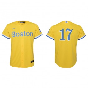 Youth Boston Red Sox Luis Urias Gold Light Blue City Connect Replica Jersey