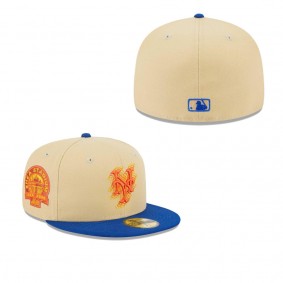 Men's New York Mets Cream Royal MLB NWE Illusion 59FIFTY Fitted Hat
