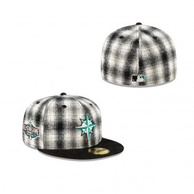 Just Caps Plaid Seattle Mariners 59Fifty Fitted Hat