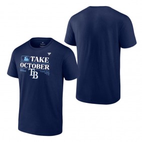 Men's Tampa Bay Rays Fanatics Branded Navy 2023 Postseason Locker Room T-Shirt
