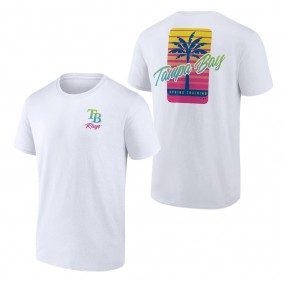 Men's Tampa Bay Rays Fanatics Branded White Spring Break T-Shirt
