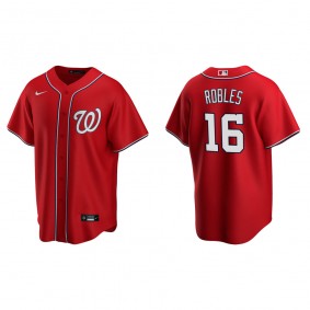 Men's Washington Nationals Victor Robles Red Replica Alternate Jersey